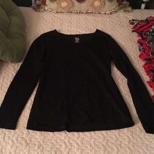 Plain Black Long Sleeved Shirt